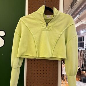 Urban Outfitters Neon Yellow Cropped Top